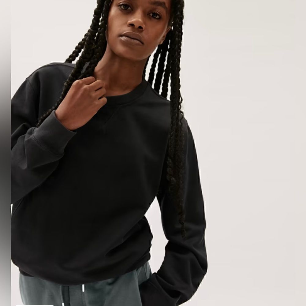 Everlane The French Terry Crew Neck Sweater